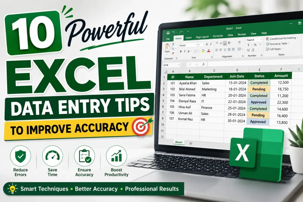 Excel Data Entry Tips