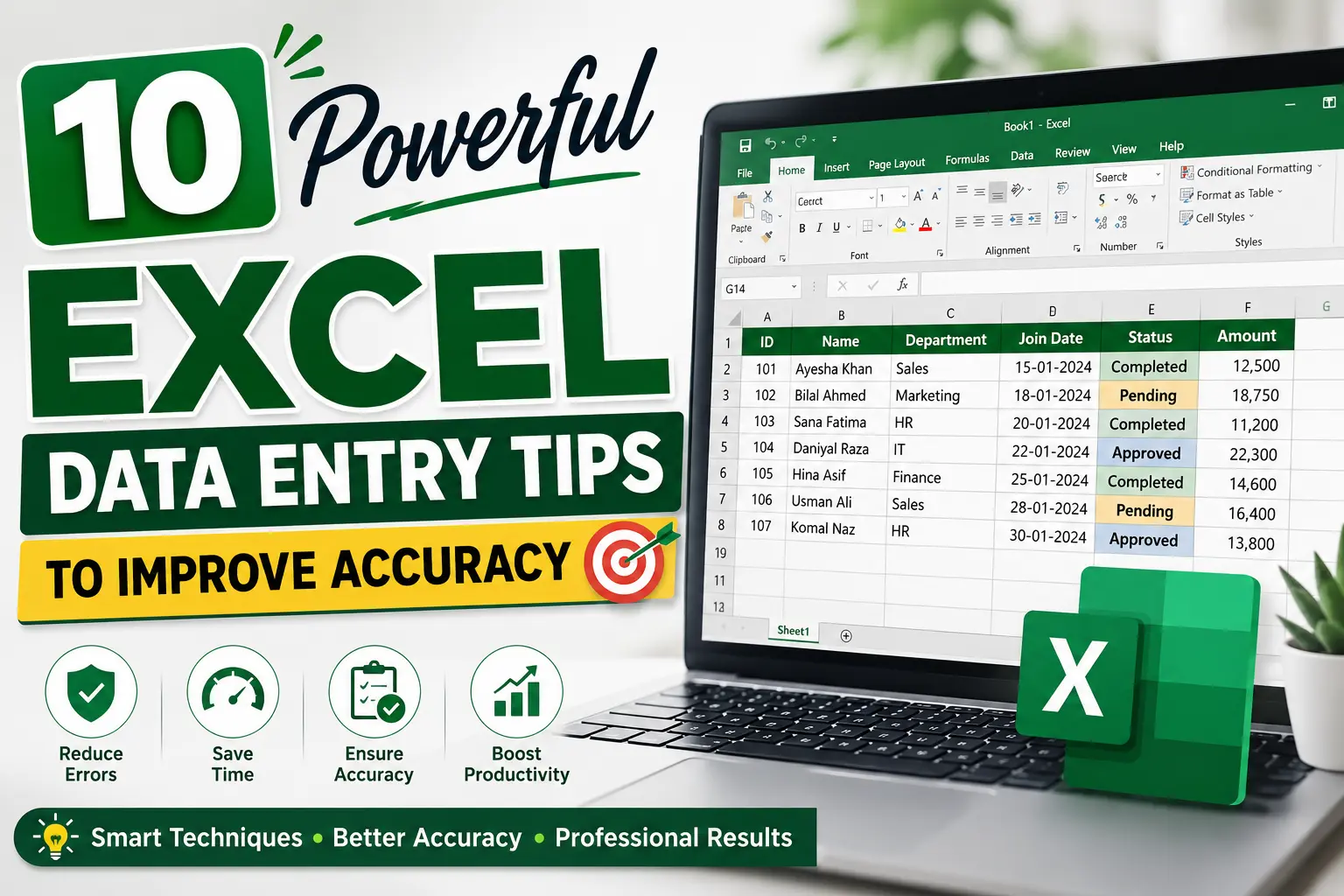 Excel Data Entry Tips