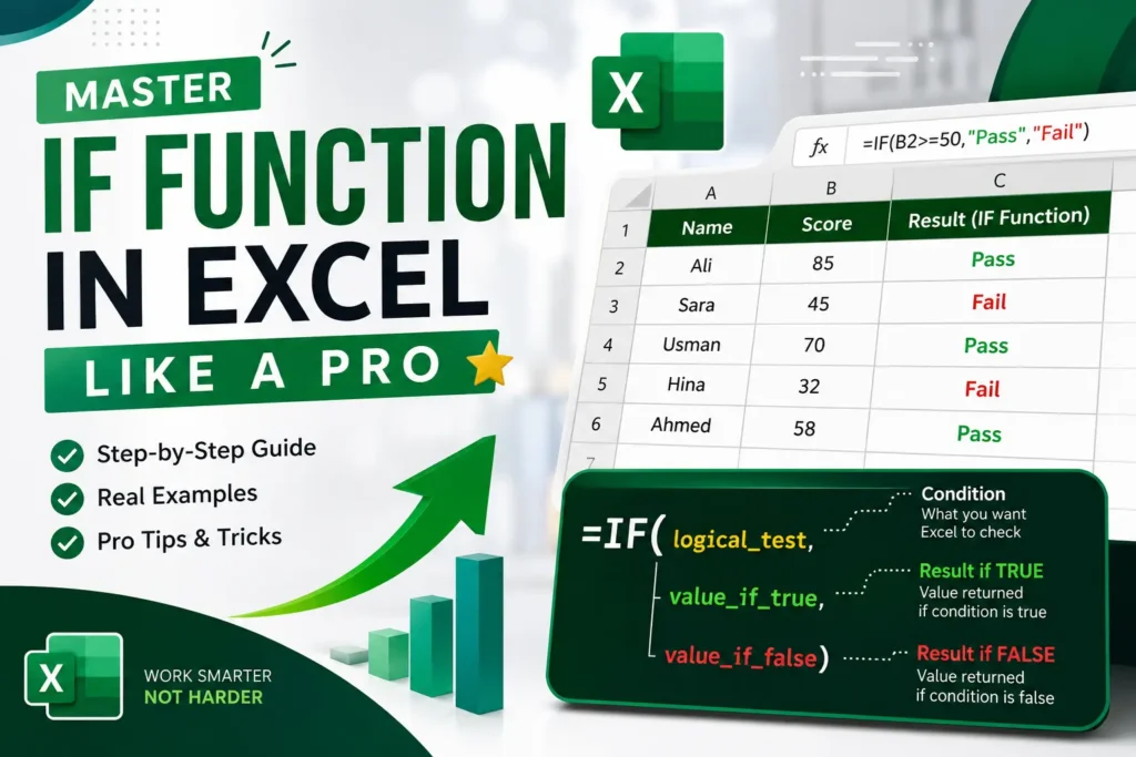 How to Use IF Function in Excel